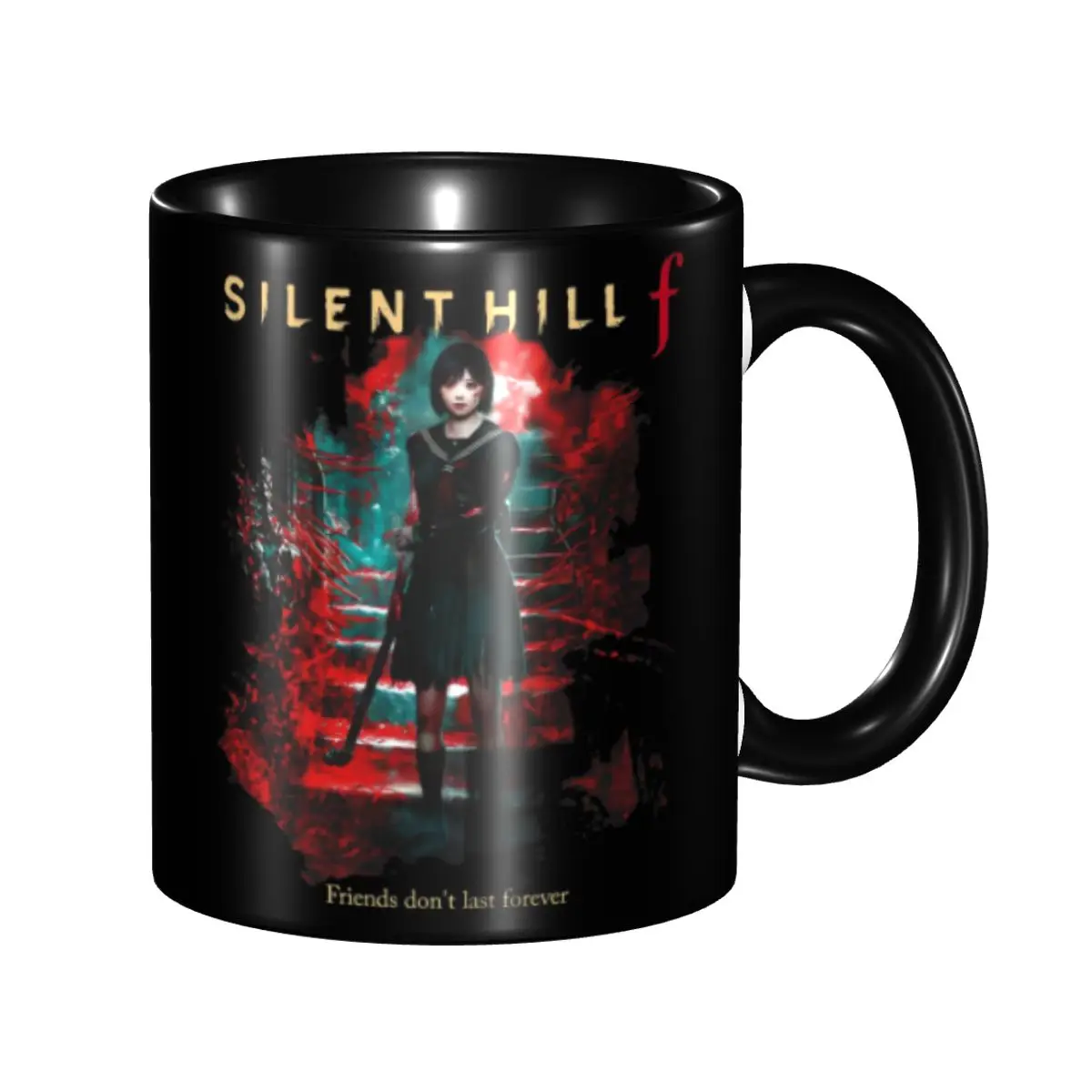 

Silent Hill F Horror Game 2025 Gift Mug for Woman Man Novelty Gaming Lover Gaming Lover Tea Cup Christmas Present for Home