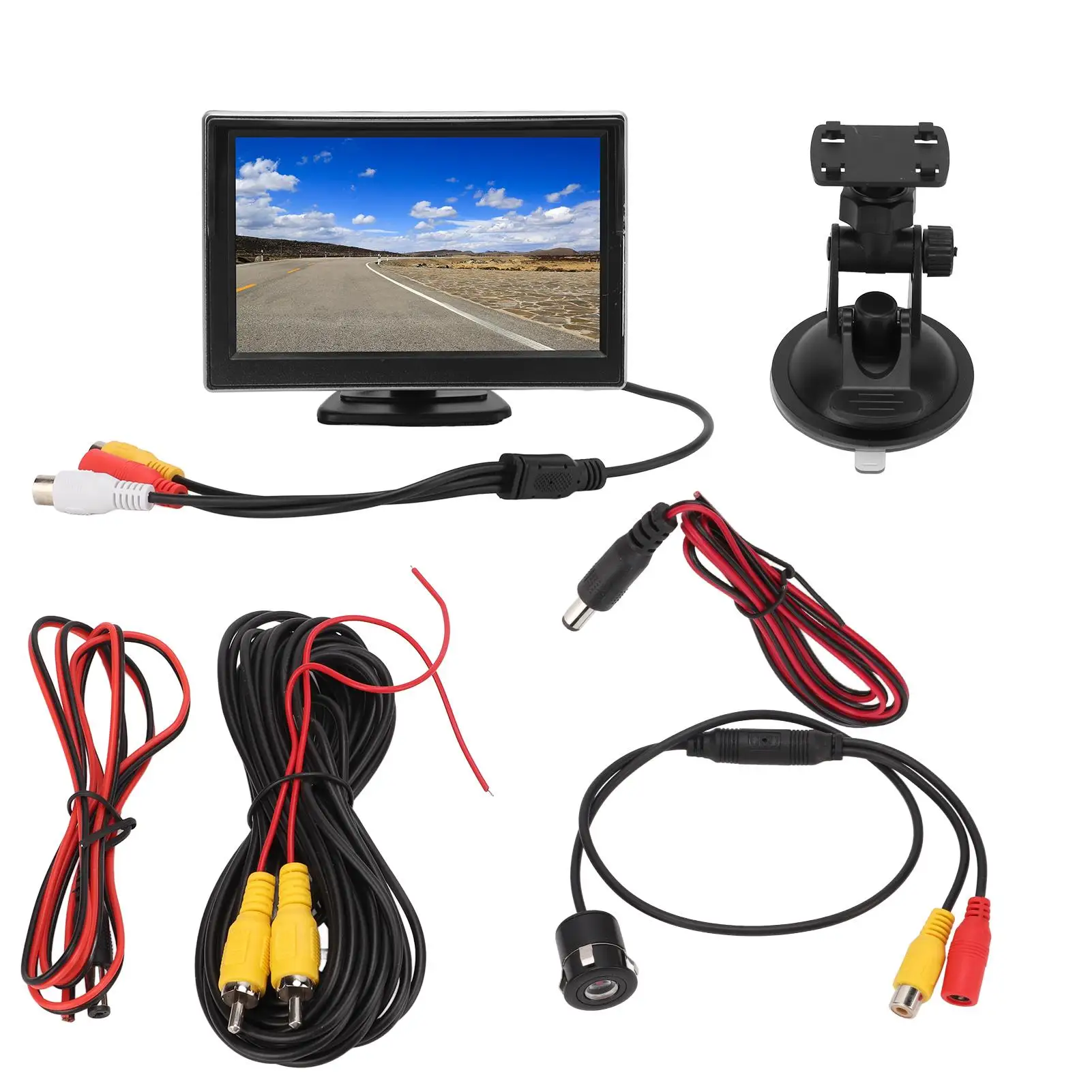 

Rearview Backup Camera System Kit 170° Wide View 5in High Definition for trucks for buses for rvs