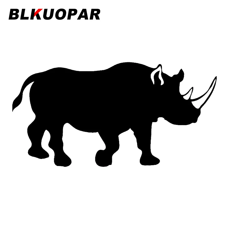 BLKUOPAR for African Rhinoceros Silhouette Car Sticker Creative Occlusion Scratch Decal Waterproof Windshield Trunk Decoration