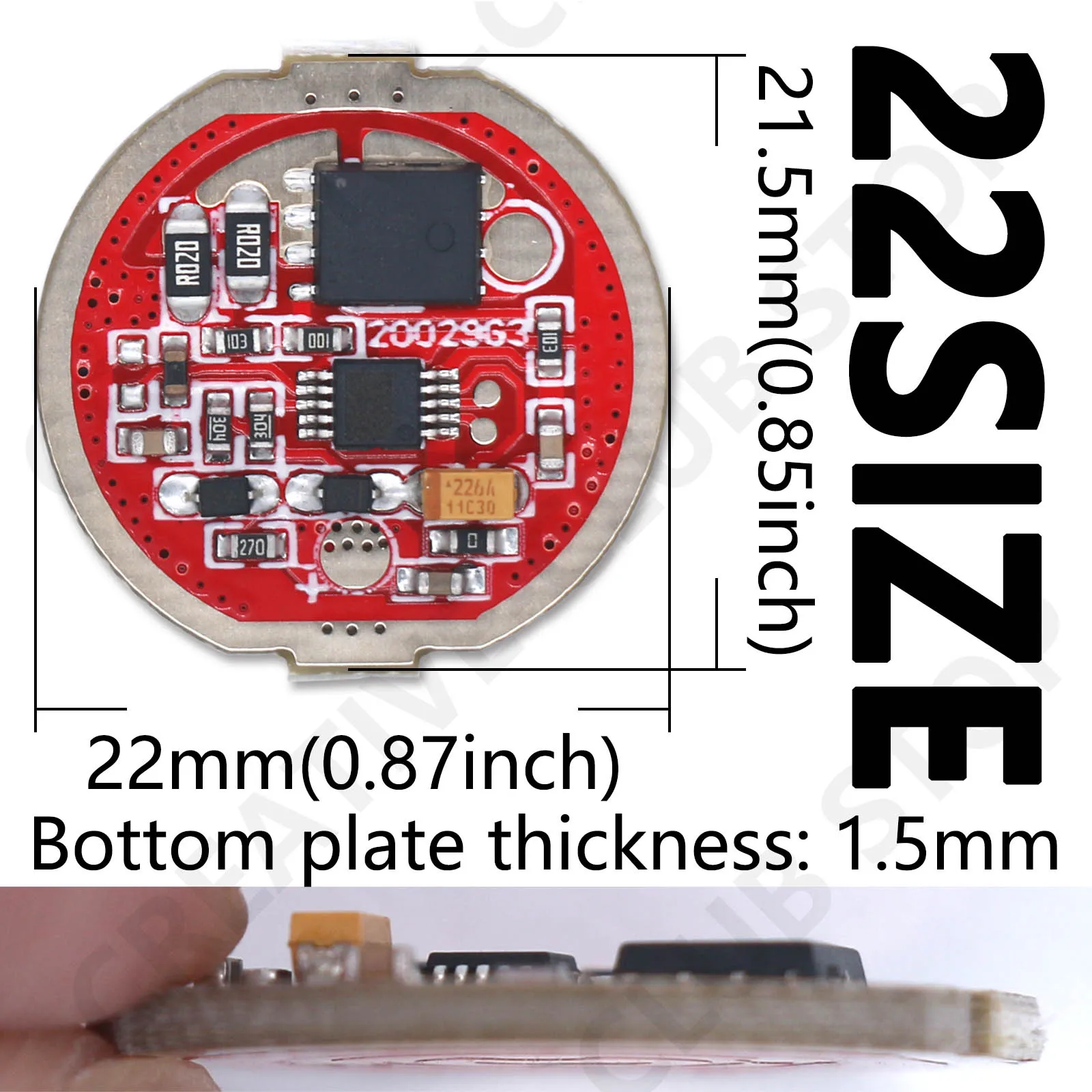 Constant Current LED Driver 20mm 22mm DC3-4V For Headlight Flashlight Lamp Beads 5 Mode Highlight SOS Burst Flash Transformers