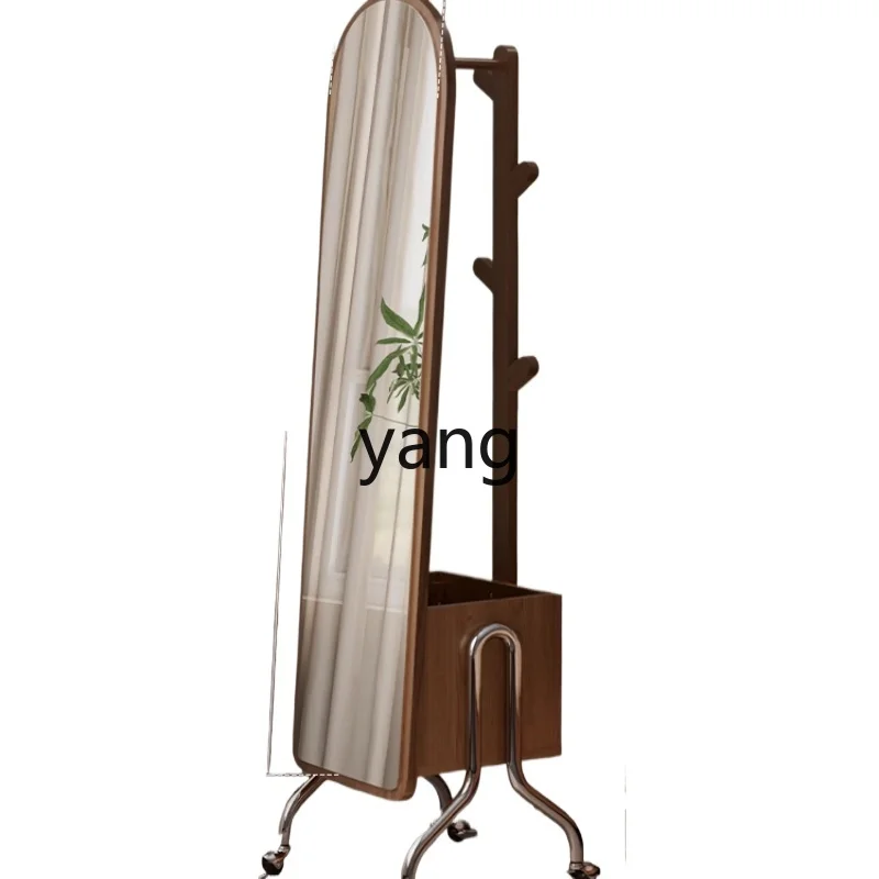 

LTT removable full-length mirror bedroom rotating hanger household full-body floor mirror