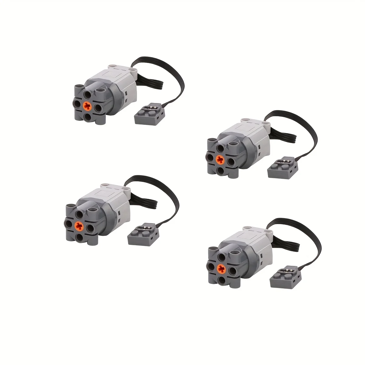 

Building Block Power Functions Set - 4pcs Grey M Motors 88003, Assembled Toy Motor Kit for Bricks and Cars, ABS Material, Suitab