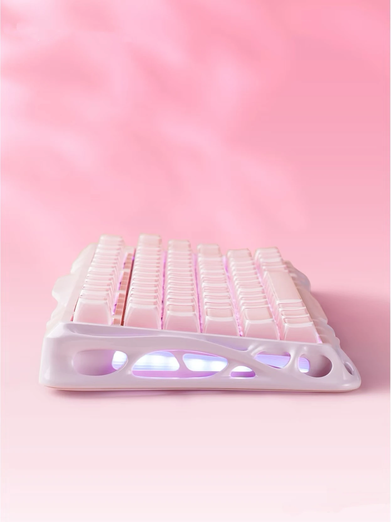 Gravity Planet Breaking Cocoon Mechanical Keyboard K1 Ross Pink Wireless Three-mode Bluetooth Game Office Keyboard