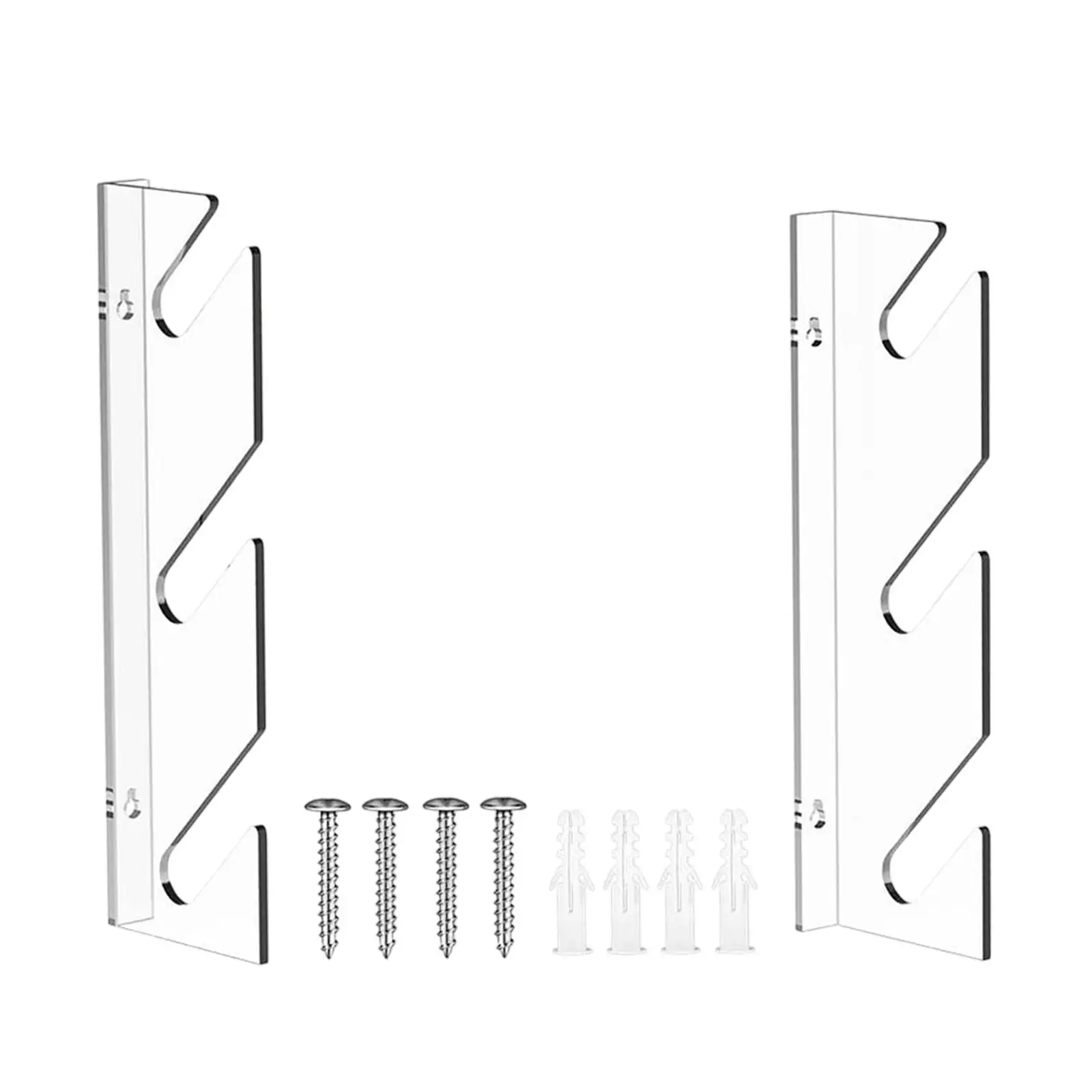 Acrylic Skateboard Display Rack Holder Multifunction Transparent 3 Tier Fashion Wall Mounted Shelf for Skateboard Storage