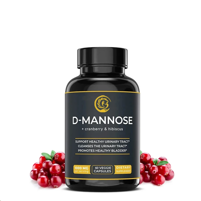 D-mannose strong D-mannose and cranberry containing hibiscus extract -60 capsules