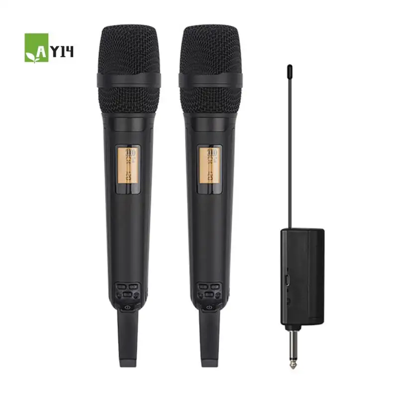 

AY14 -Wireless Microphone Dynamic UHF Home Studio Recording Fit For Computer Audio Black