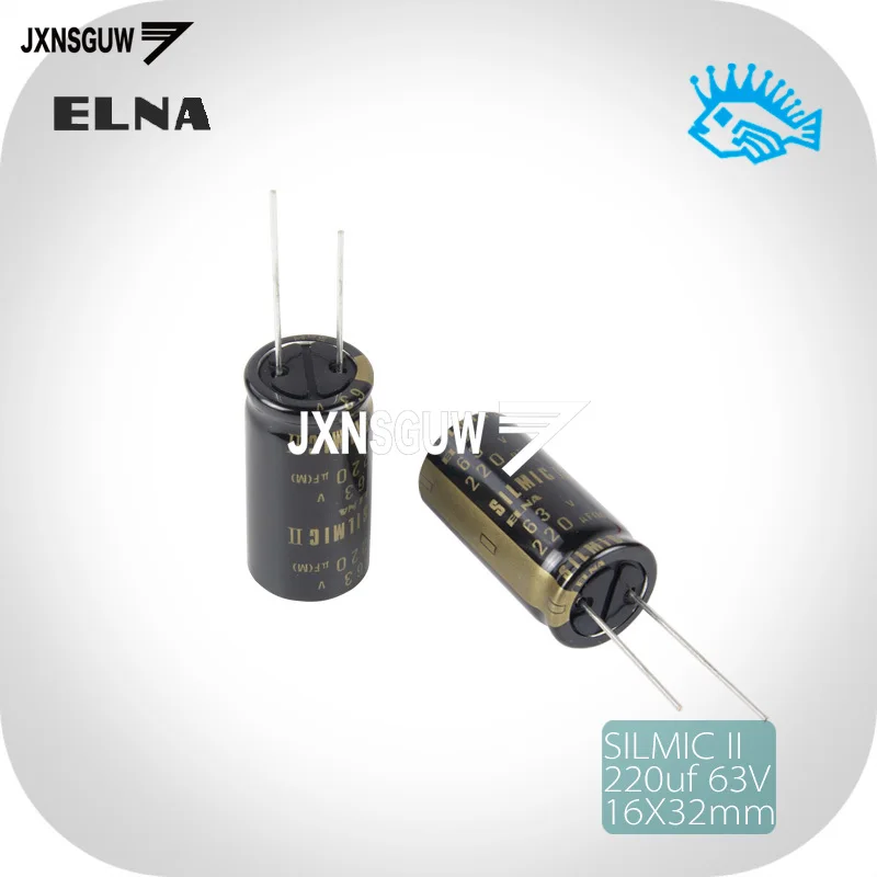 8PCS Original ELNA RFS SILMIC II 63V220UF 16X31.5MM 220uf/63v Silk fiber audio electrolytic capacitor SILMICII 220UF 63V