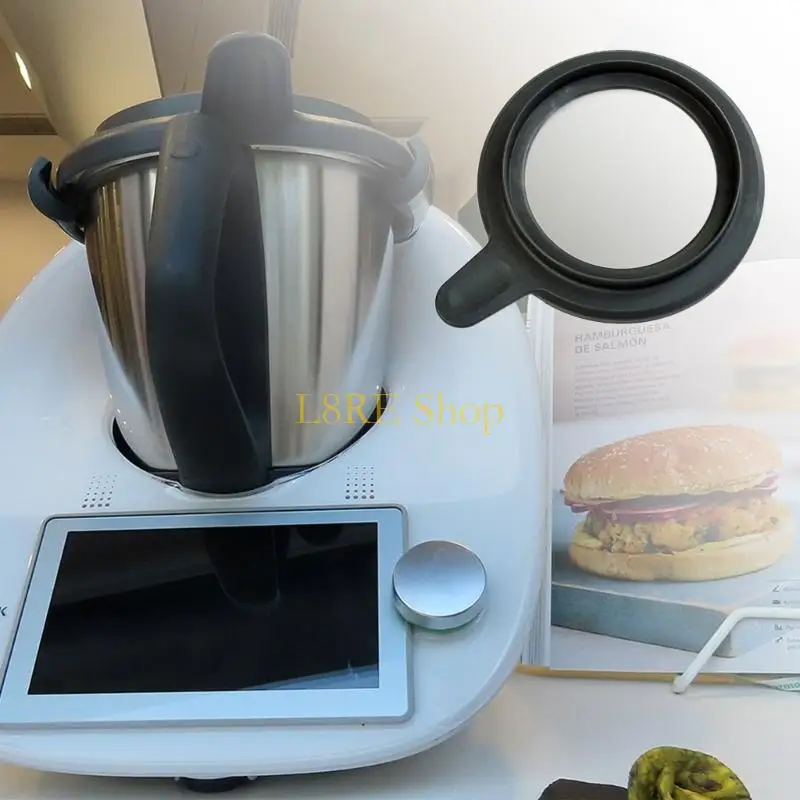 L8RE NYLON+SILICONON SEAL LID الواقية غطاء وعاء غطاء غطاء سيليكون مناسب لـ THERMOMIX TM5 TM6 الحفاظ على التغذية