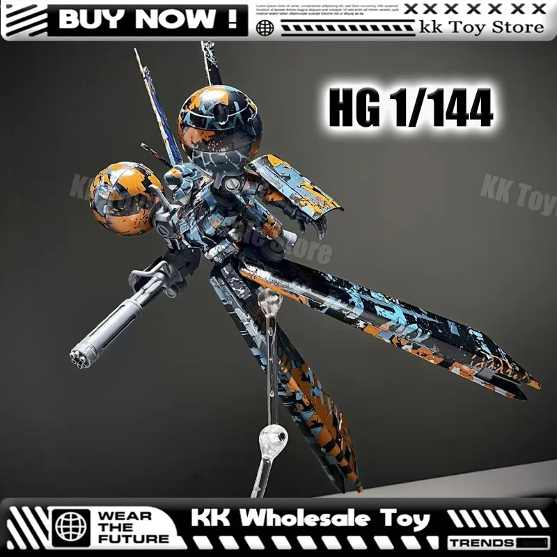 Em estoque jk modelo 1/144 hg MS-21C dra-c doodle esquema de cores montagem modelo kits anime figura ação robô modelo plástico brinquedos