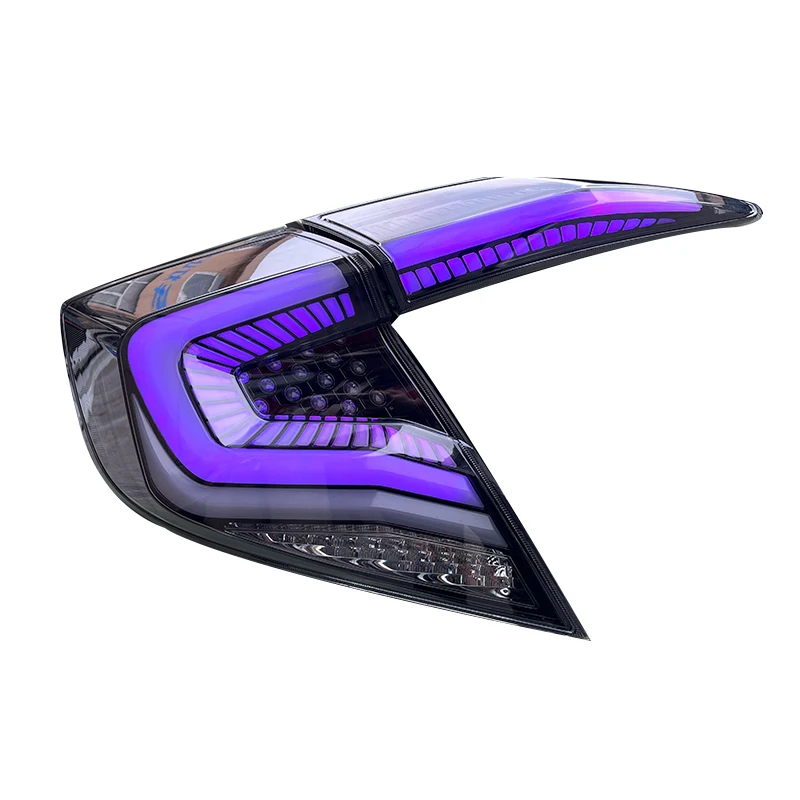 

Led Tail Lights For Honda Civic 2017-2020Year Brake Lights With RGB APP Control Car Rear Lamp Assembly