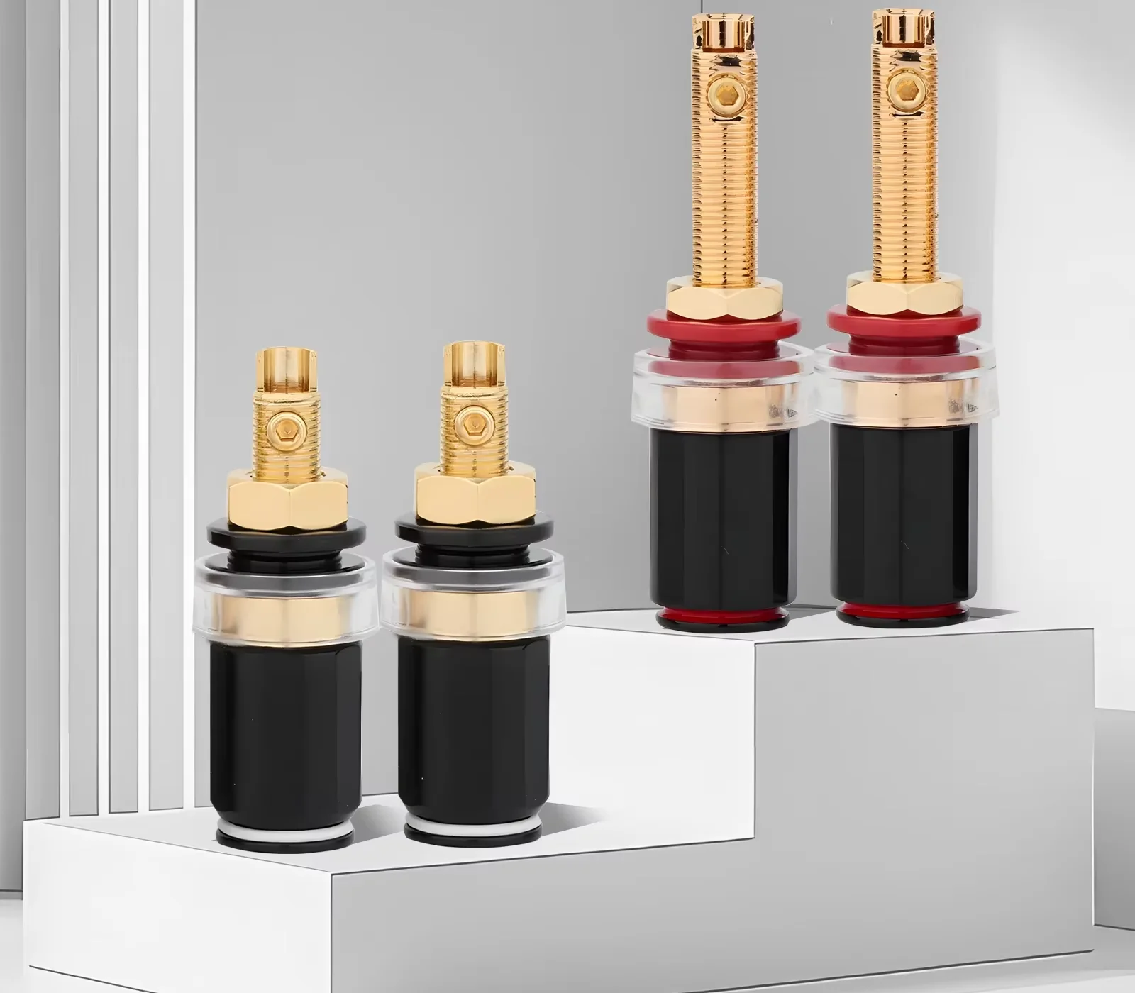 

4/8pcs Binding Post Speaker Terminal Welding Copper Speaker Amplifier Terminal for 4mm Banana Plug