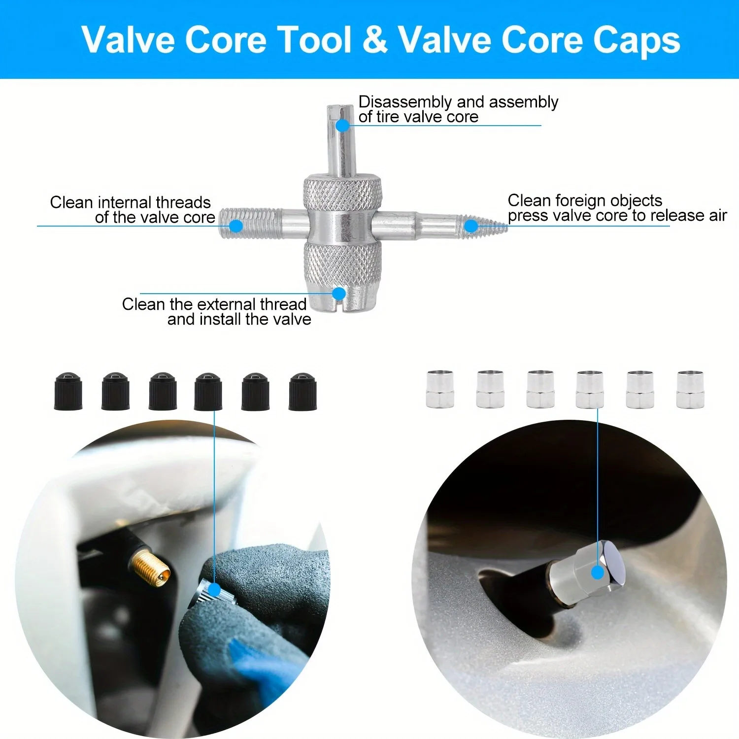 New Car Tire Repair Tool Tire Repair Kit Studding Tool Set Auto Bike Motorcycle Tire Repair Puncture Plug Car Accessories image 5
