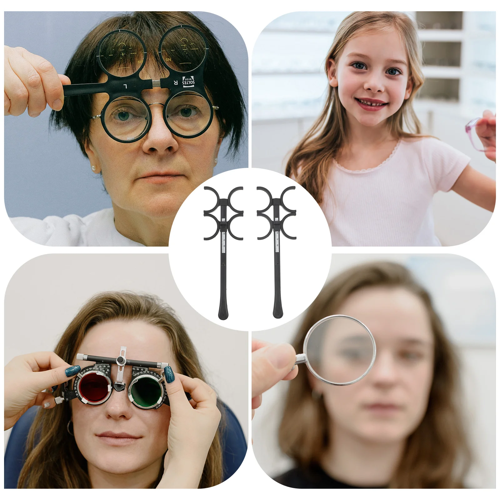 

2Pcs Eyeglasses Accessories Optical Flipper Professional Vision Test Flipping Tool Plastic Ophthalmic Tool Ophthalmic Flipper