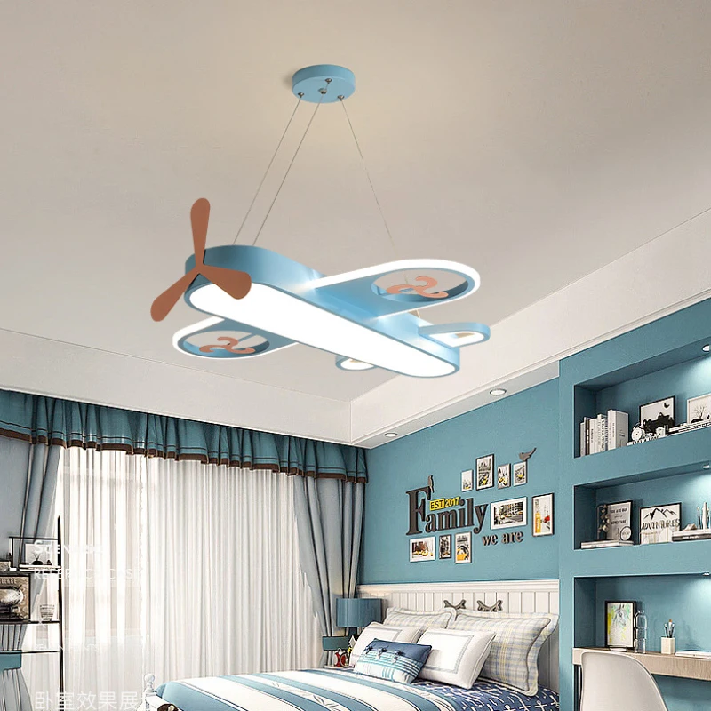 

Modern Children's Room Chandeliers LED Airplane Light Nordic Minimalist Little Girl Boy Bedroom Princess Room Nursery Chandelier