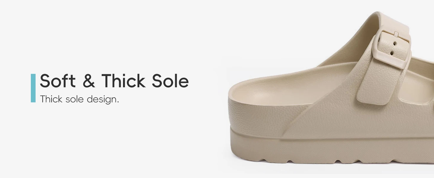 Comwarm Orthopädische Damen-Sandalen mit Verstellbarer Schnalle Rutschfeste Modische Slides Weiche Sohle Strandpantoffeln mit Gewölbeunterstützung – Detail 5