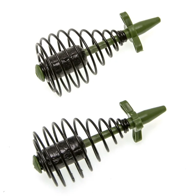 2pcs Inline Spring Carp Feeder 30g 40g 50g 60g Weighted Bait Cage Positioning Bait Holder Carp Fishing Tackle Feeder Nesting view 3