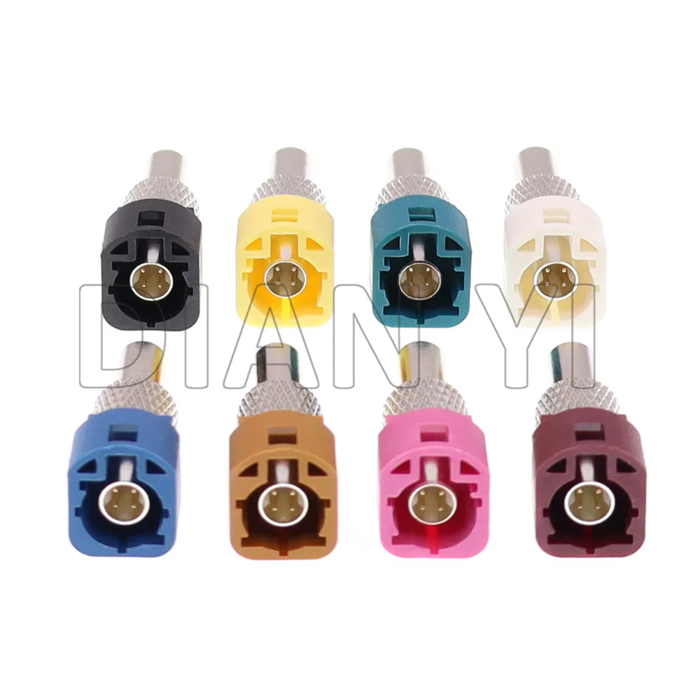 1 Set LVDS 4 Way Camera Socket AC Assembly Car Audio Connector Universal Auto Fakra Plug