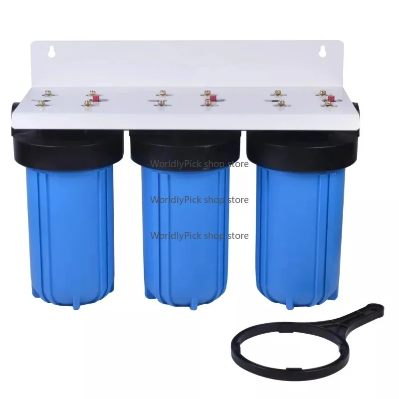 Jumbo 4.5x20 Inch Blue PP Water Filter Housing 3-Stage 10 Inch Diameter for Water Purification Systems view 2