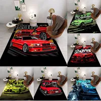 Miata Supra Car E36 Super Car Carpet for Living Room Decor Bedroom Soft Rugs Doormat Child Play Area Rug Nonslip Mat Kid Gift