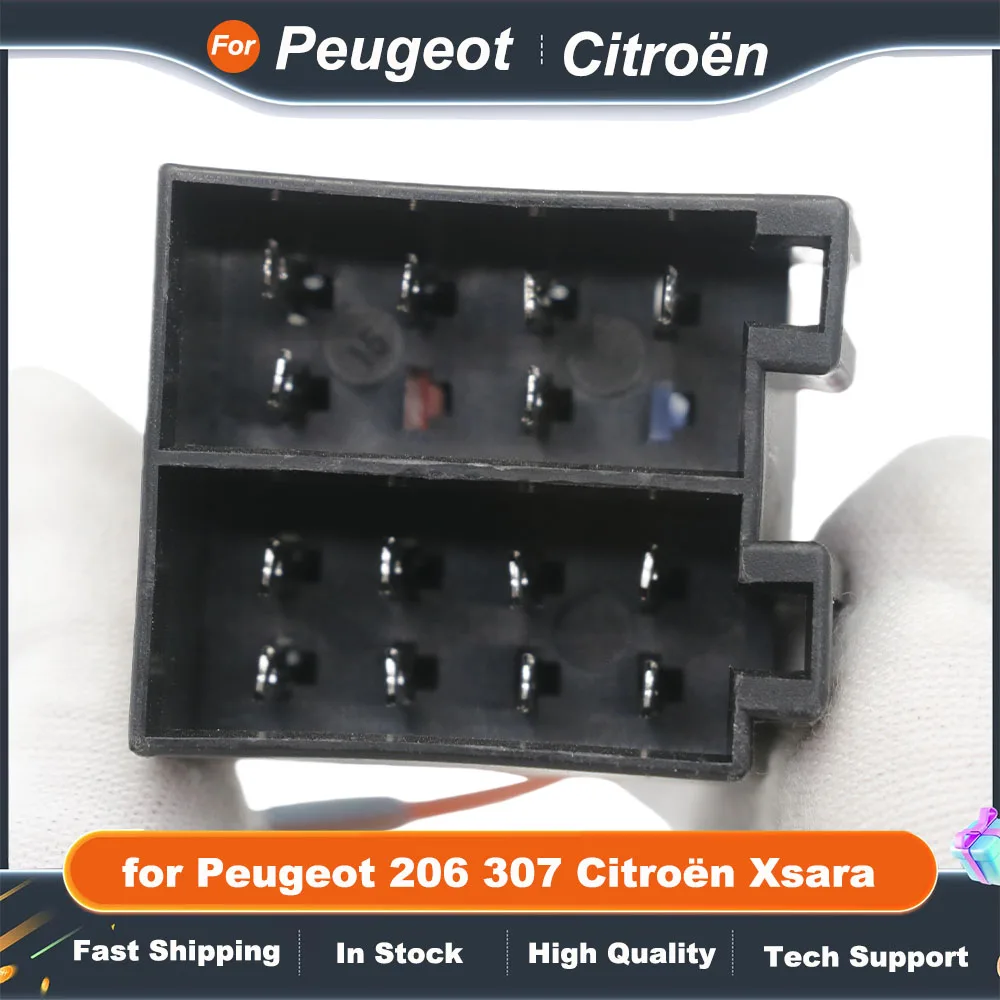 Faisceau Câble Autoradio CAN Bus 16 Broches Vers ISO - Décodeur Pour Android Auto - Compatible Peugeot 206 307, Citroën Xsara