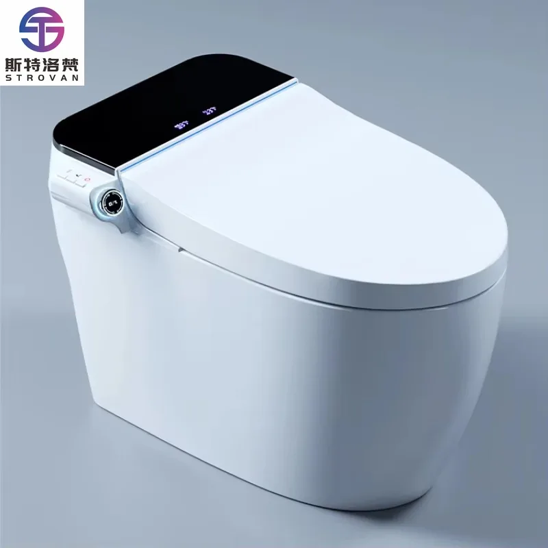 

ZXHK 2022 New Modern Japanese Bathroom Ceramic Auto Open Commode Fully Automatic Flush Electric Bidet Intelligent Smart Toilet B