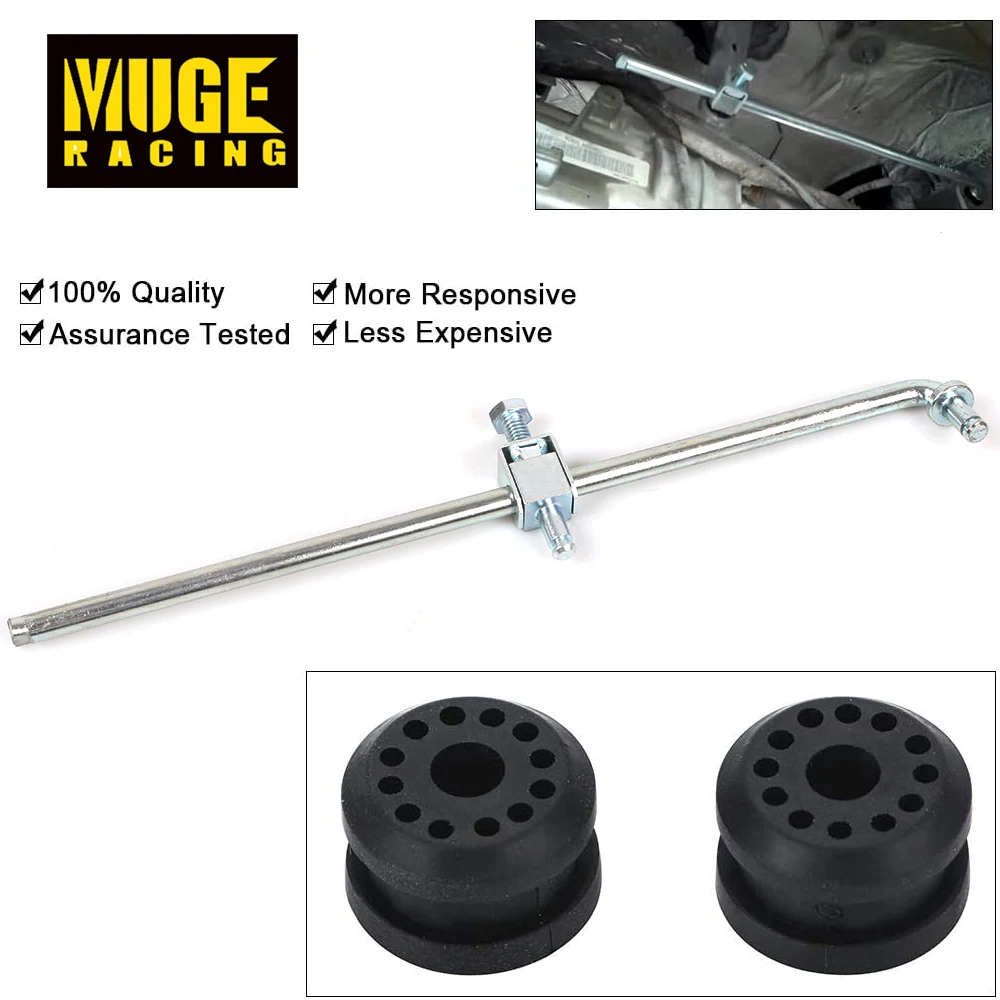 

MUGE-New 52105555AA Transfer Case Shift Linkage+68078974AA Bushing Kit For 2002 2003 2004 2005 Dodge Ram 4x4 EM1029