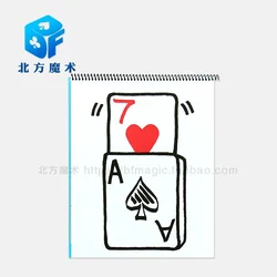 Professional Cardiographic Exclusive Rise Card Prediction (35.5*28cm) For Magician Magic Tricks Stage Illusion Props Gimmick