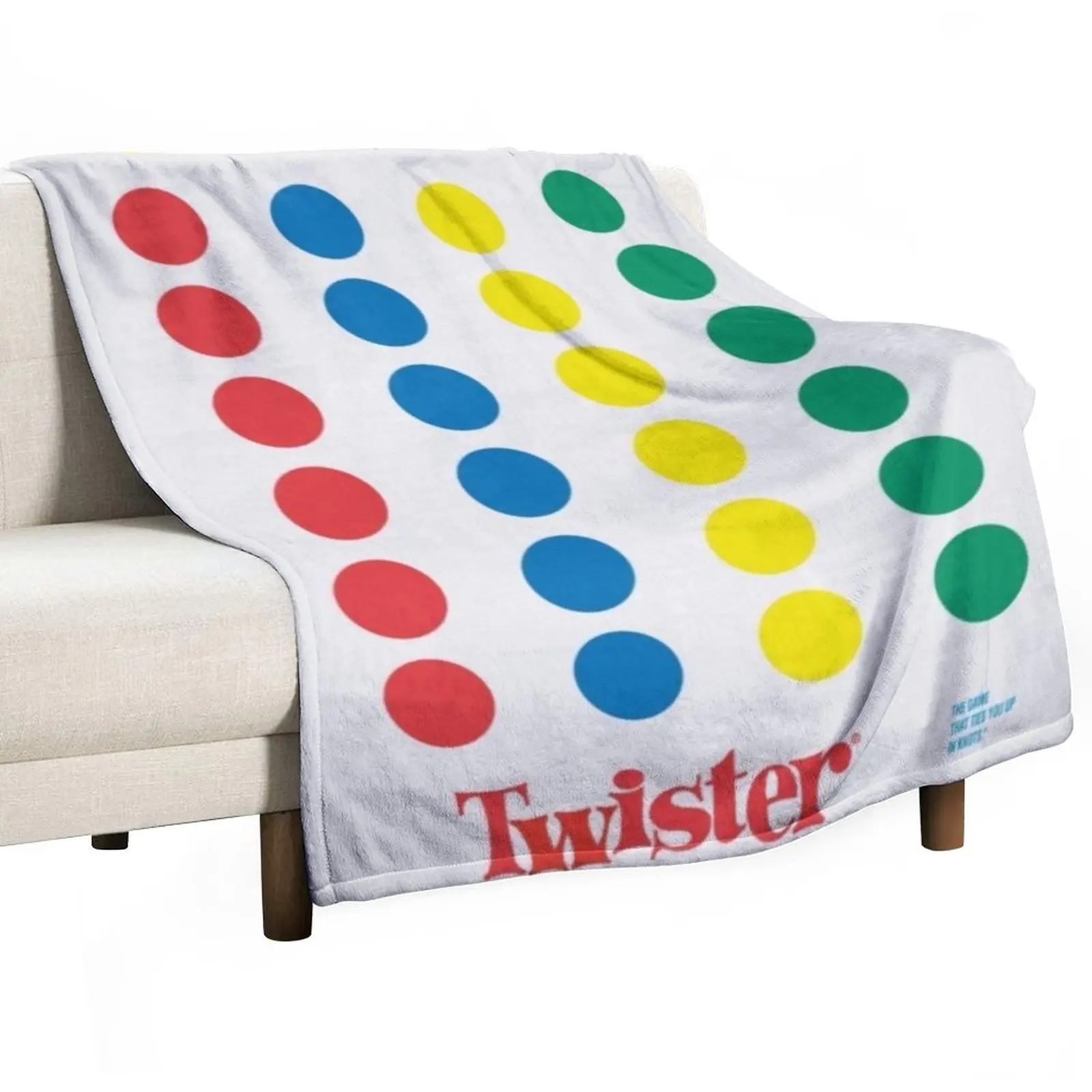 The Twister Game Blanket Throw Blanket Moving Blanket For Sofa Thin Vintage Blanket Polar blanket