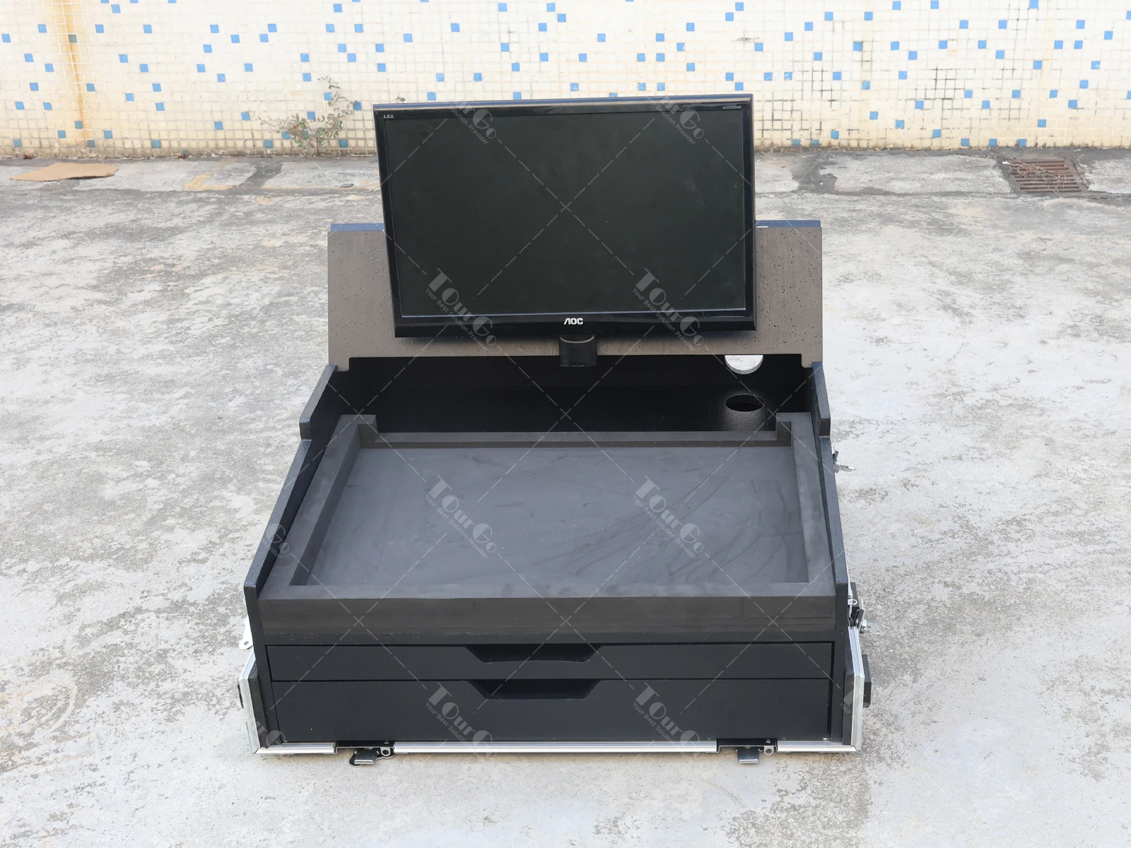 Waves EMotion LV1 Mixer Controller Flight Case tout-en-un avec extractible et tiroir