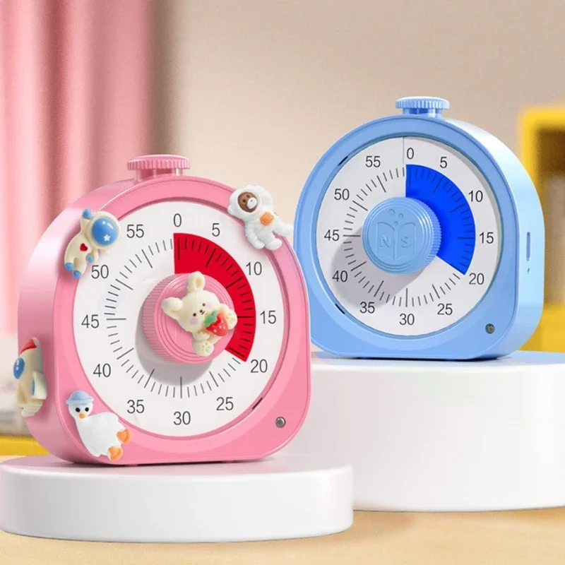 

Visual Timer 60 Minutes/12H Countdown Timer for Home School Work Kitchen Children Adult Mechanical Time Management Tool