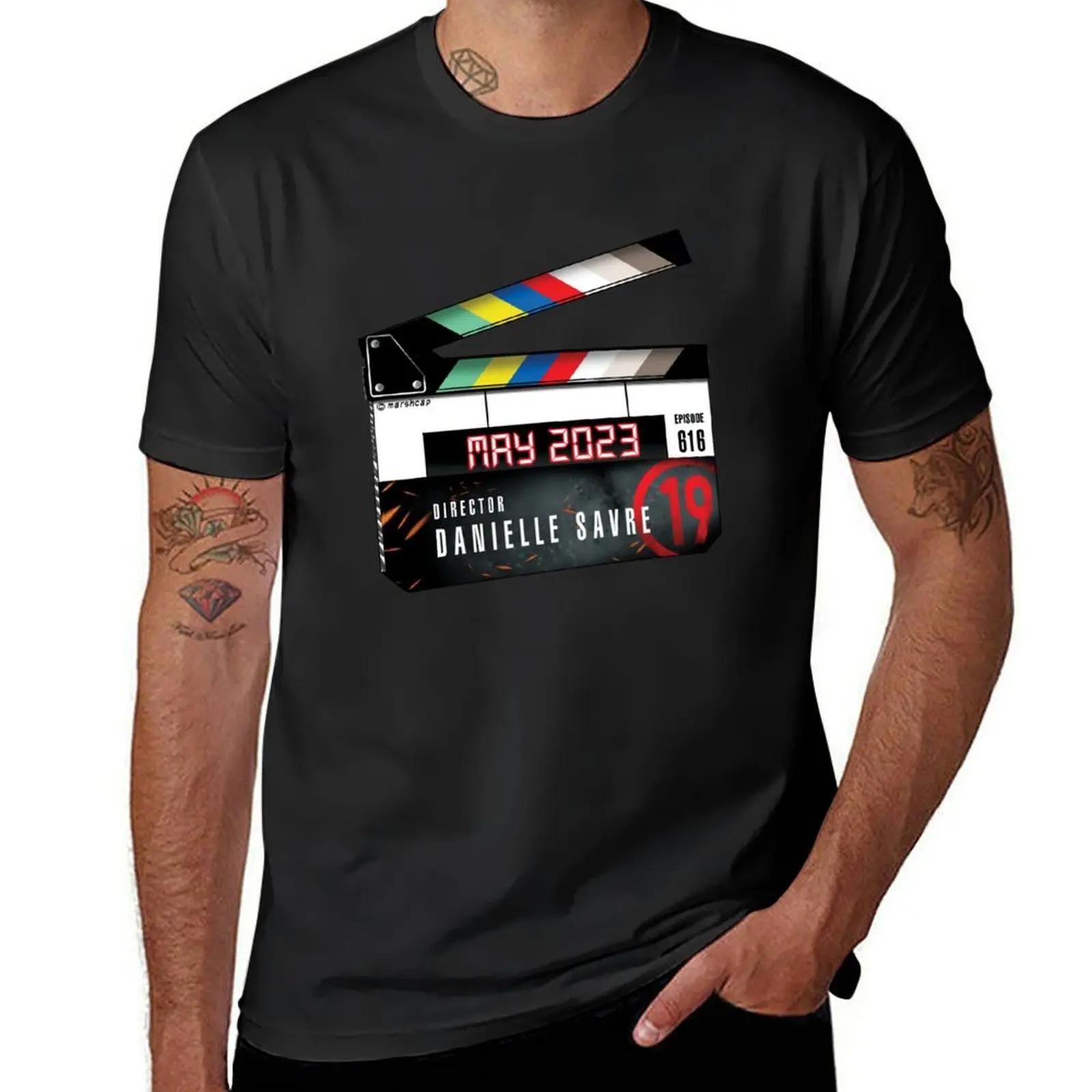 Director Savre Clapperboard T-Shirt sublime plain summer tops mens big and tall t shirts