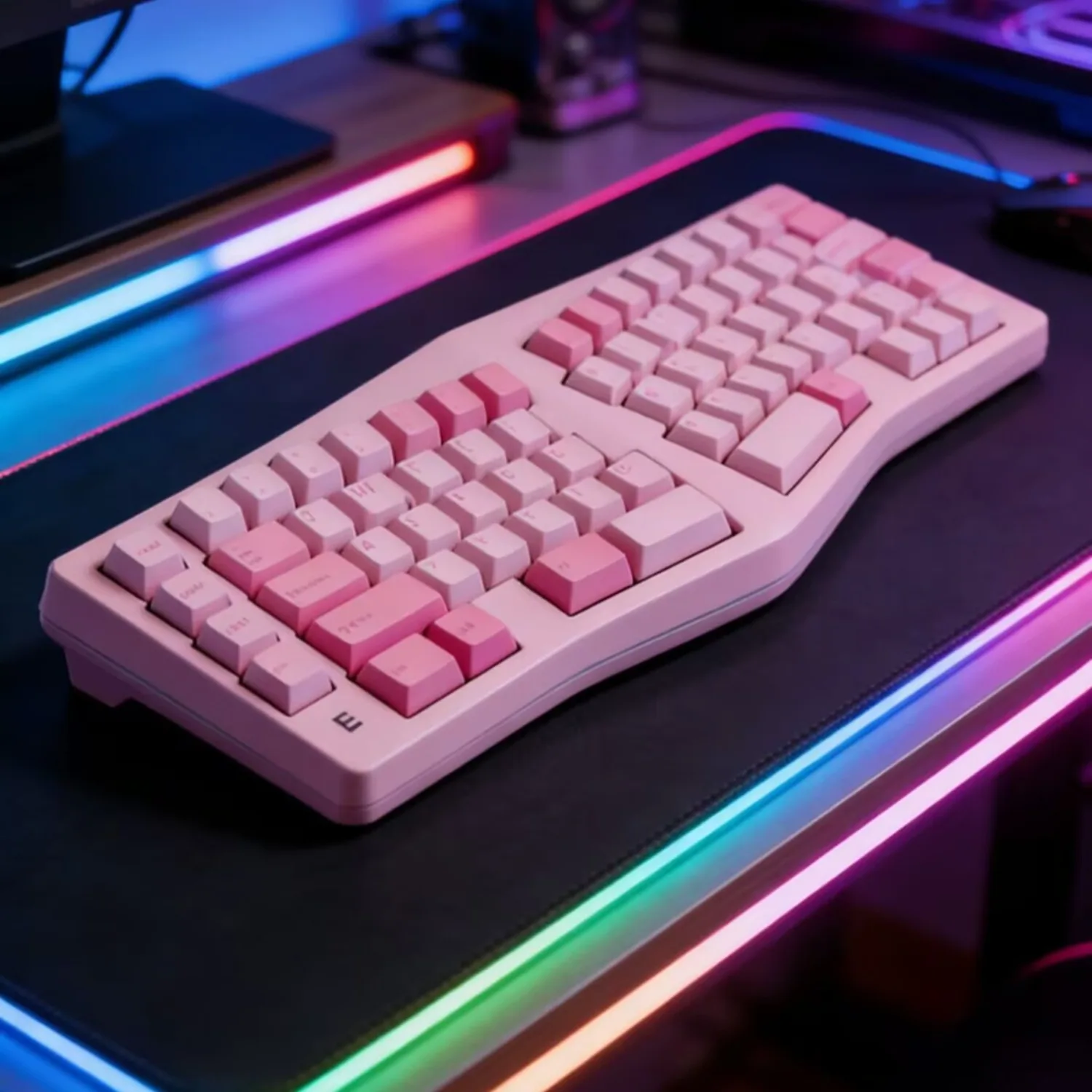 Teclado Mecânico MMD Alice EIF68 Tri-Mode em Liga de Alumínio, Hot Swap, Personalizável VIA, RGB, para Jogos, com Apoio de Pulso