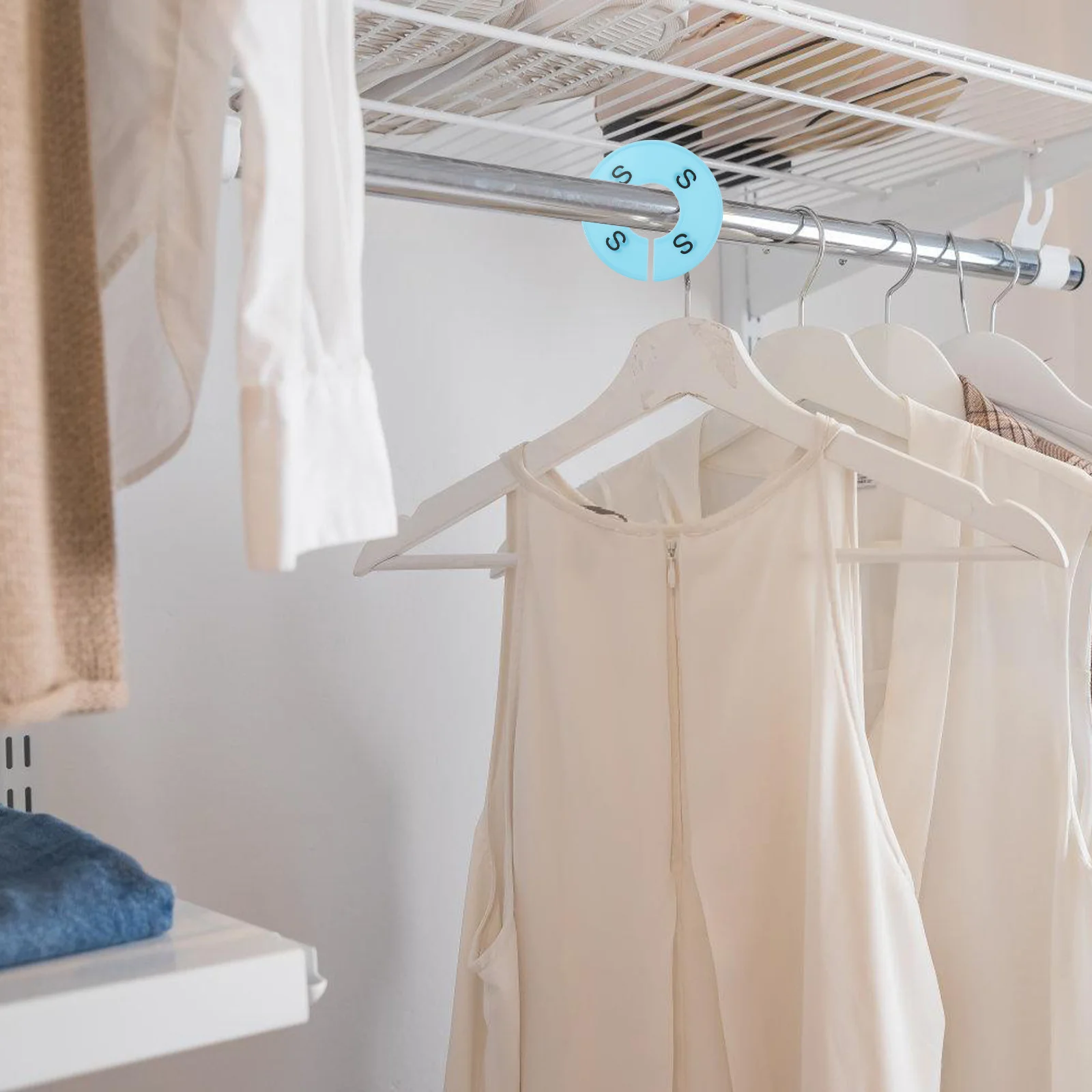 20 قطعة فواصل حجم الملابس فواصل خزانة بلاستيكية S M L Xl لتعليق الملابس منظمة المنزل متجر بيع بالتجزئة استخدام