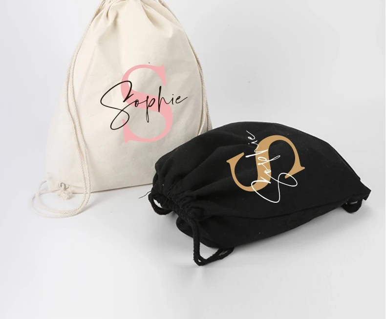 

Personalised Gym Bag For Kids Drawstring Backpack For Kids Flower Girl Page Boy Gift Easter Gift for Kids Christmas Gift
