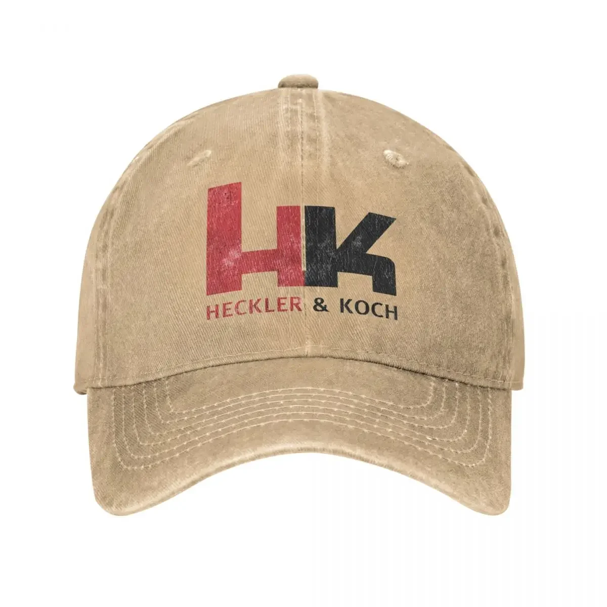 Retro HK Baseball Caps for Men Women Distressed Denim Headwear Heckler Koch Firearms Outdoor Workouts Caps Hat