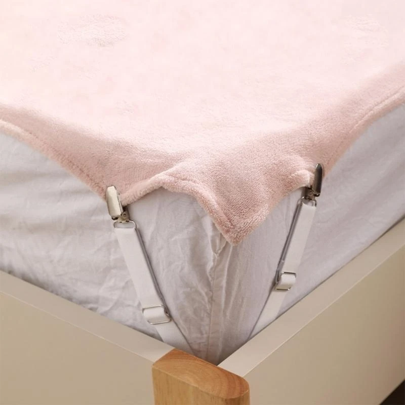 

Adjustable Bed Sheet Buckles Holders With Pressure Plate For Secure Bedding