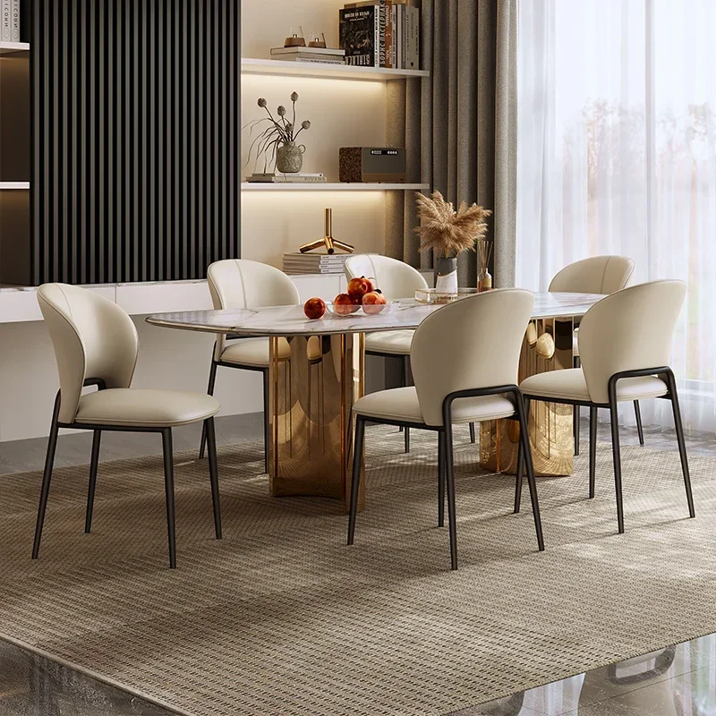 Sillas de comedor nórdicas modernas para el hogar y la cocina, silla de comedor ergonómica para sala de estar, sillas para vestidor, muebles para comedor