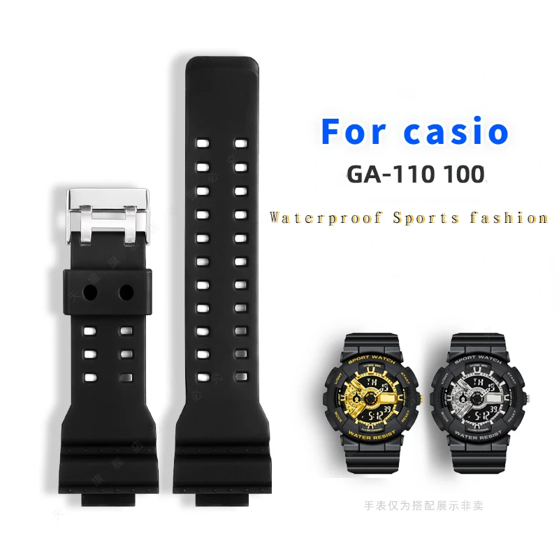 Resin strap for CASIO G-SHOCK GA-110/100/400/700 GD120GA GW-8900 waterproof camouflage rubber watchband men\'s Watch accessories