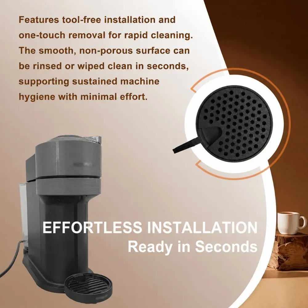 Replacement Replacement Drip Tray Easy Clean Compatible Drip Tray Spill-Proof for Krups Nespresso Vertuo Next