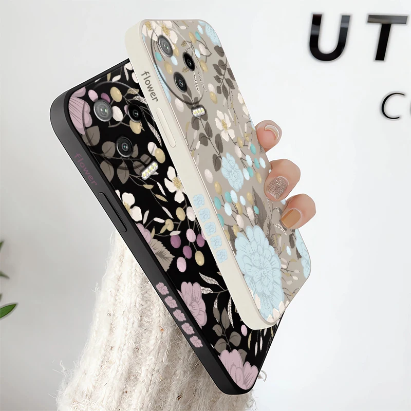 حافظة هاتف من السيليكون غير اللامع لهاتف انفينيكس سمارت 8 HD 10 Plus غطاء لوحة على شكل زهرة لهاتف انفينيكس سمارت 9 8 برو كابا ناعمة