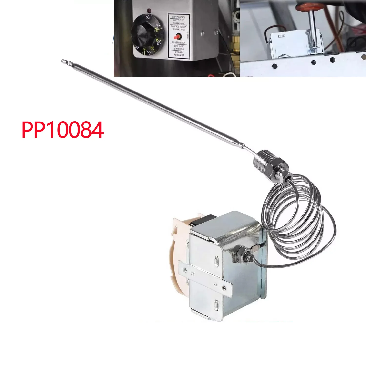 

Высококонцевой выключатель P10084, подходящий для оборудования для жарки Pitco, используется для электрических или газовых фритюрниц, LCH Hi-Limit 450 ° Ф Фиксированный
