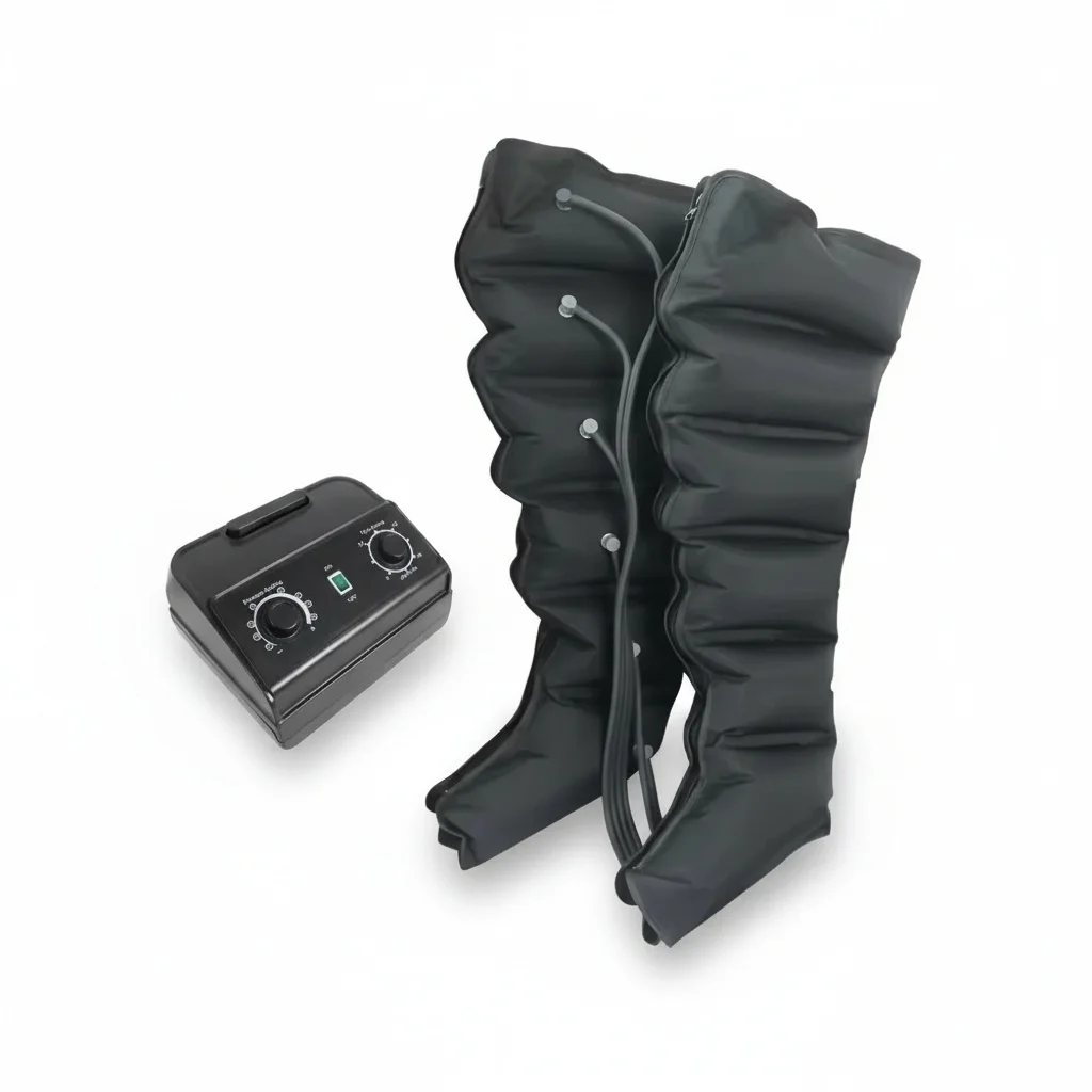

Air Compression Boots, 6 Chamber Professional ABS TPU Leg Massager Machine, Circulation Therapy Massager for Sport Recovery