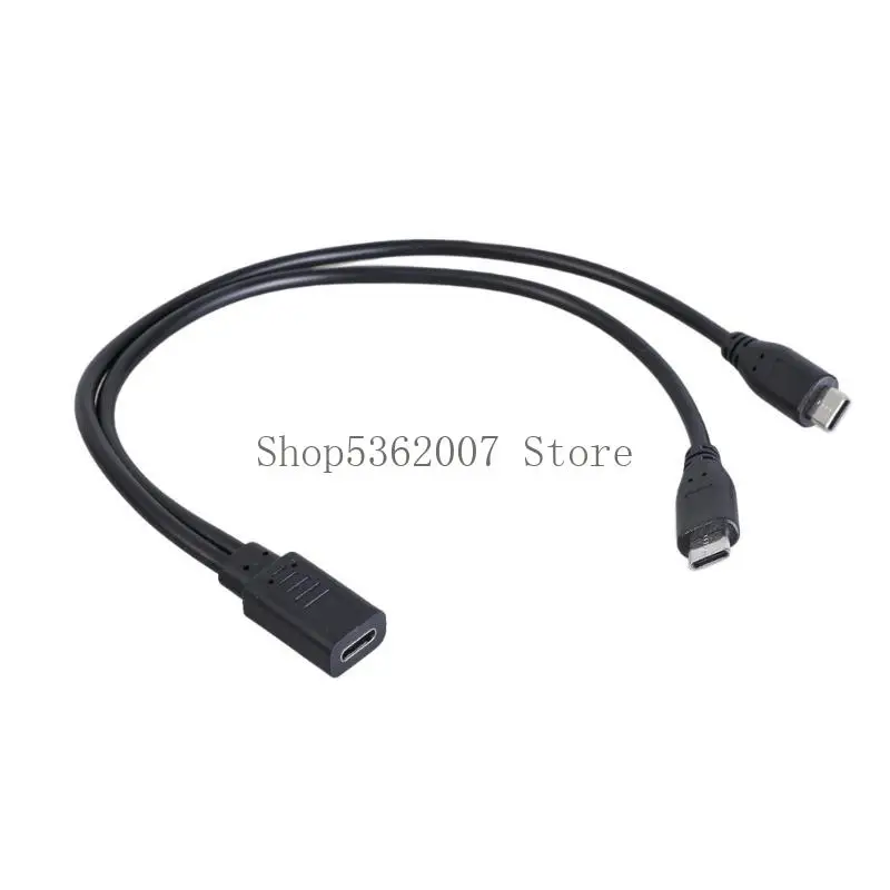 Tipo C fêmea dobrar o divisor carregamento rápido do tipo C para vários dispositivos 40JB