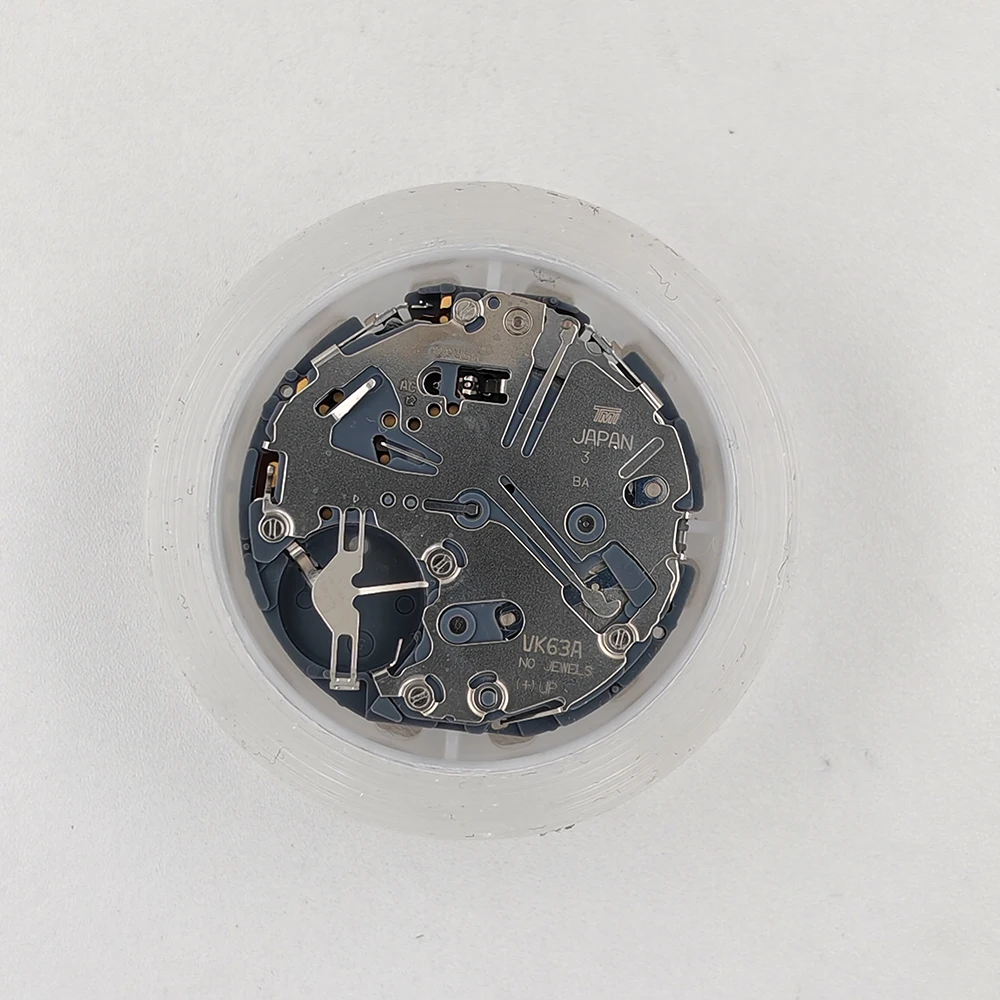 Genuine Chronograph VK63 Quartz Movement Multifunctional 6 Hands Mechanism VK63A Black 3H Date with Battery Stem Parts