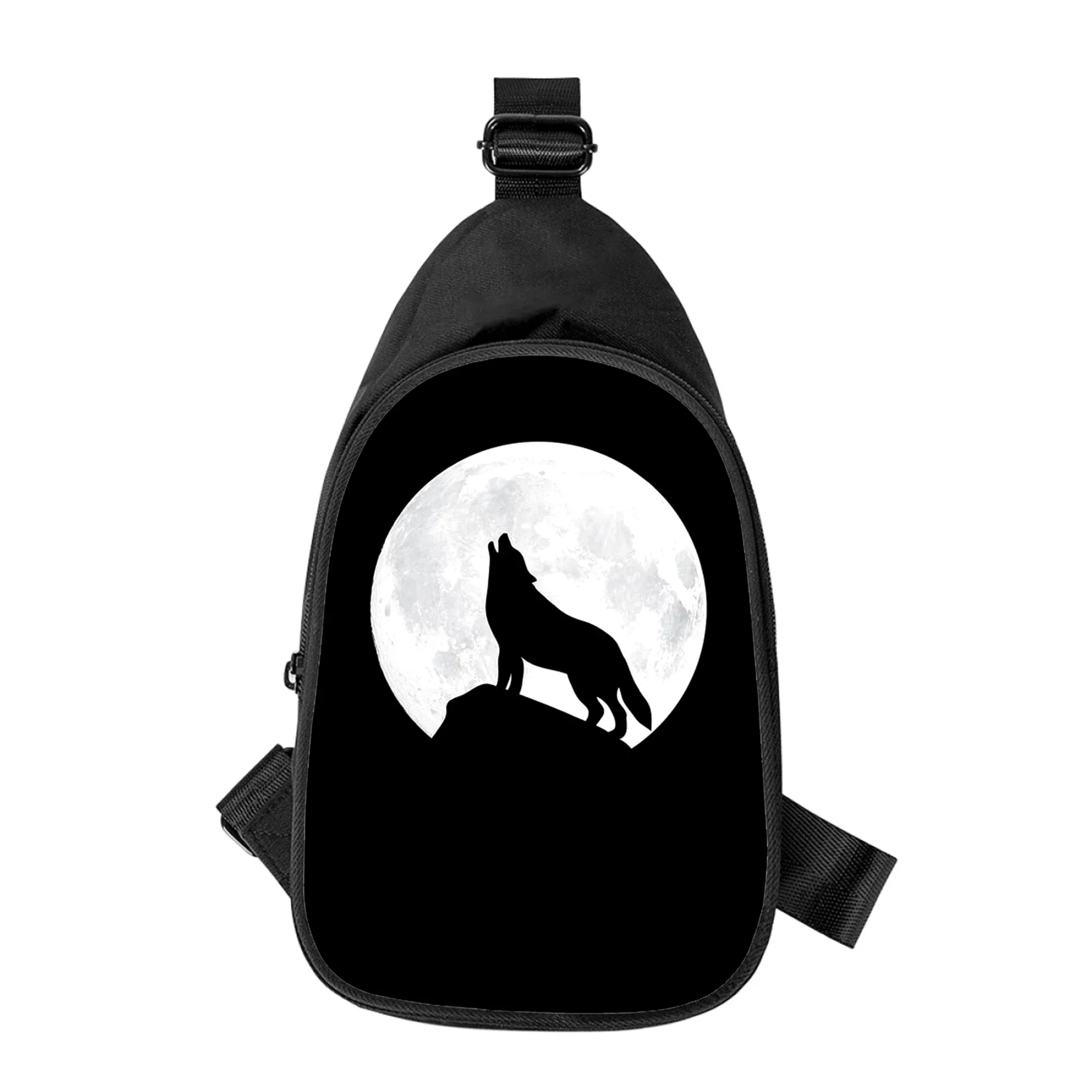 Teen Wolf-Sac de poitrine imprimé en 3D pour hommes et femmes, sac à bandoulière alertes onale, sac de taille d'école pour mari, sac de poitrine pour homme, nouveau