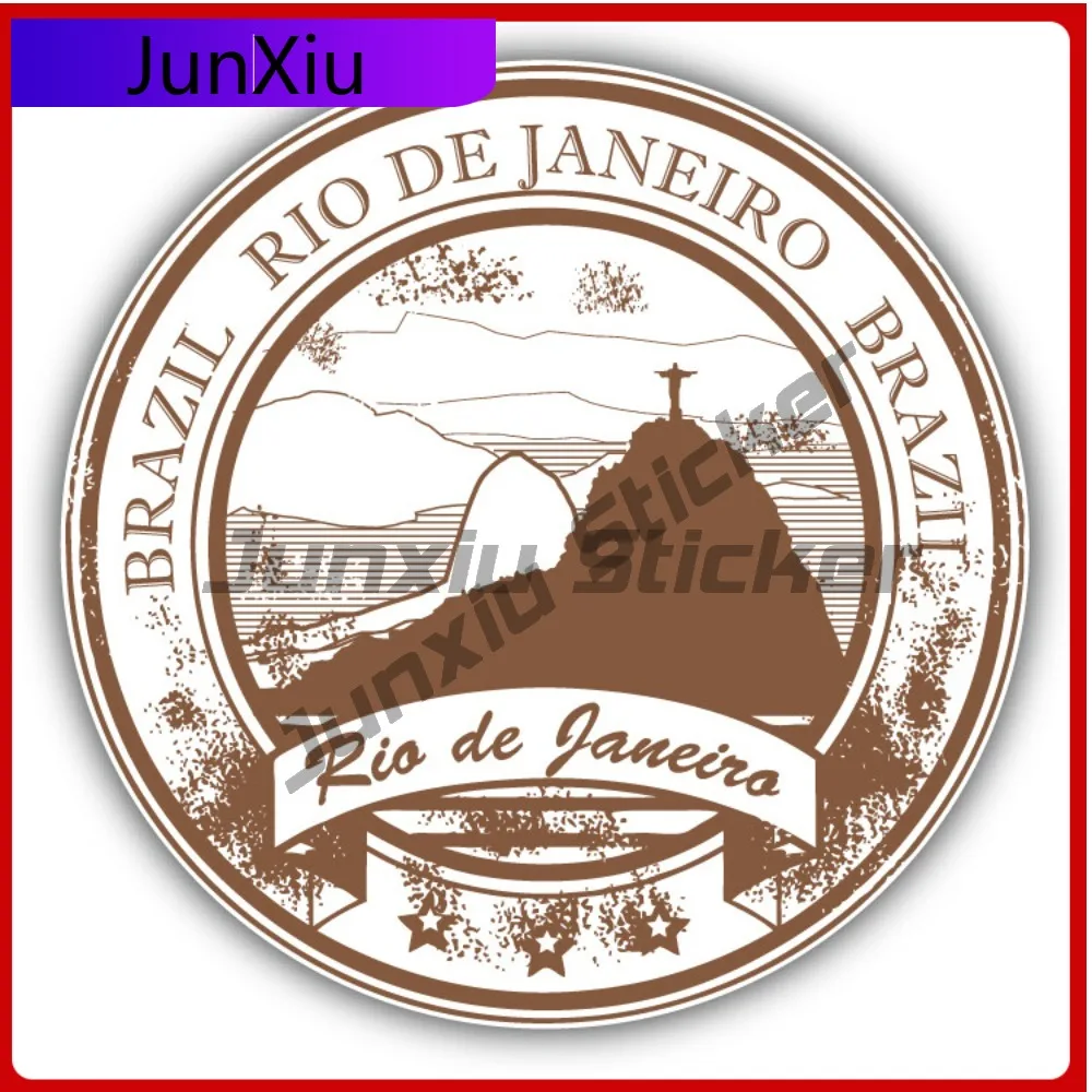 

Rio De Janeiro City Brazil Creative Sticker Stamp Travel Car Decal Bumper Stickers For Cars Cool Style Laptop Use Waterproof