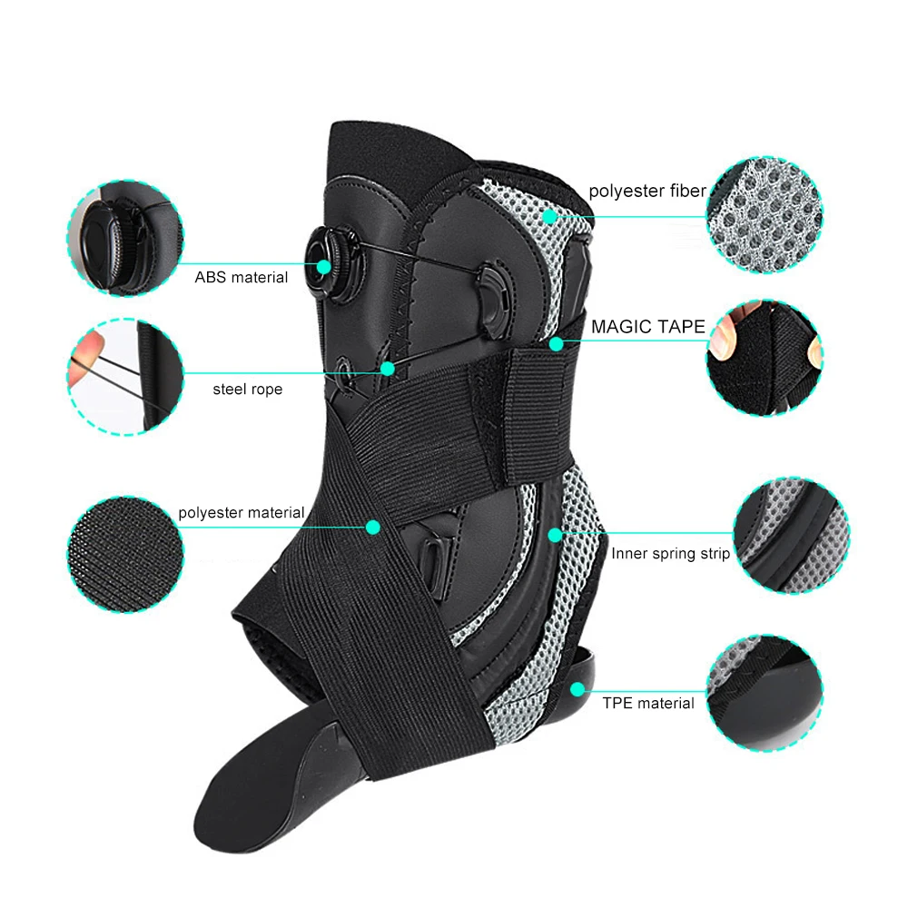 1PCS Ankle Brace For Sprained Ankle, Slim Fit. Unique Multi-Function Stabilizer- Ankle Support for Women Men, Sprain, Sports