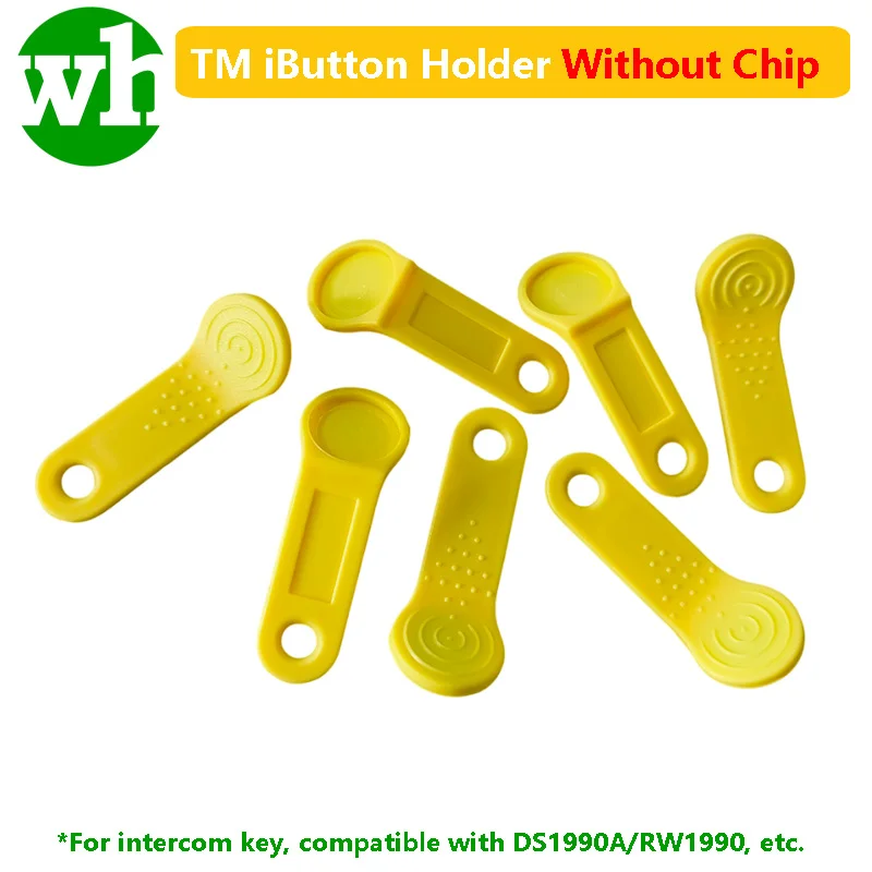 

10-100 шт. TM Touch Key памяти iButton Копировальная карта Теги для сауны Кронштейн только без чипа Желтый для DS1990A TM1990A RW1990 и т. д.