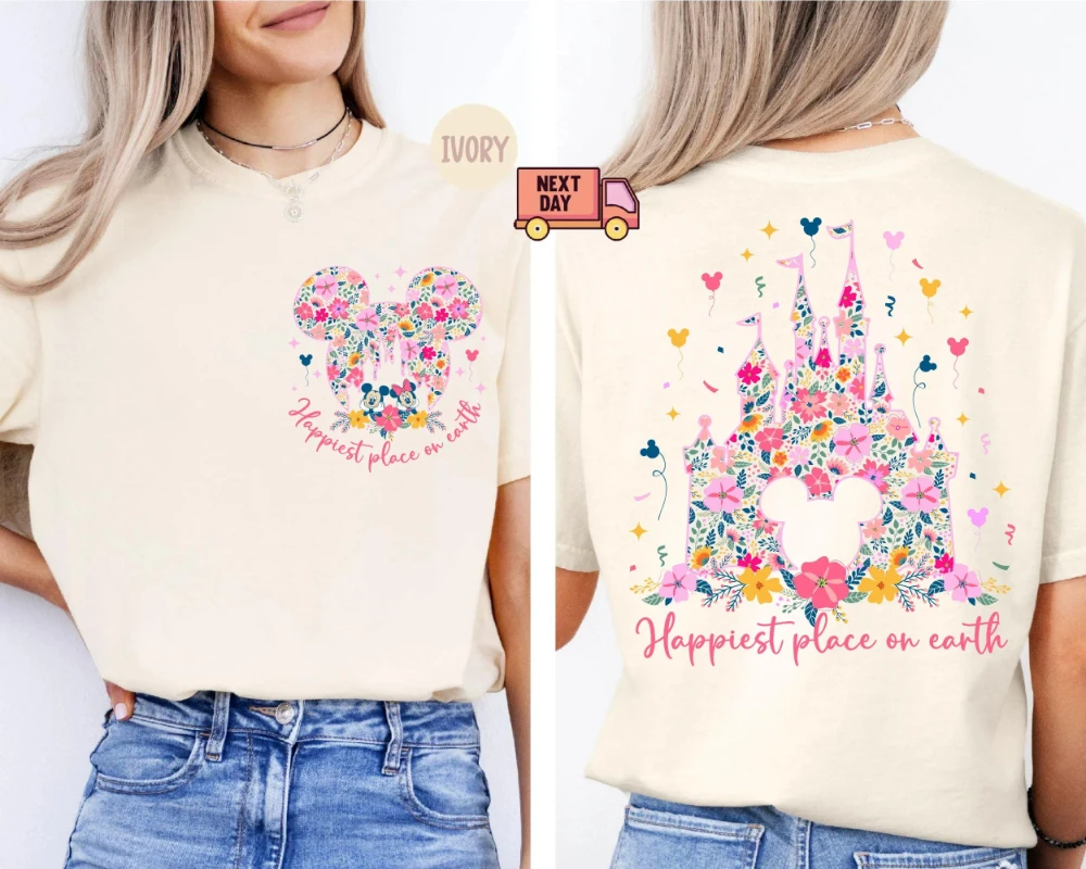 Camiseta The Happiest Place on Earth, Camiseta Magic Kingdom, Camiseta Disney Castle, Camiseta Mickey Mouse, Camiseta Disney World Tour