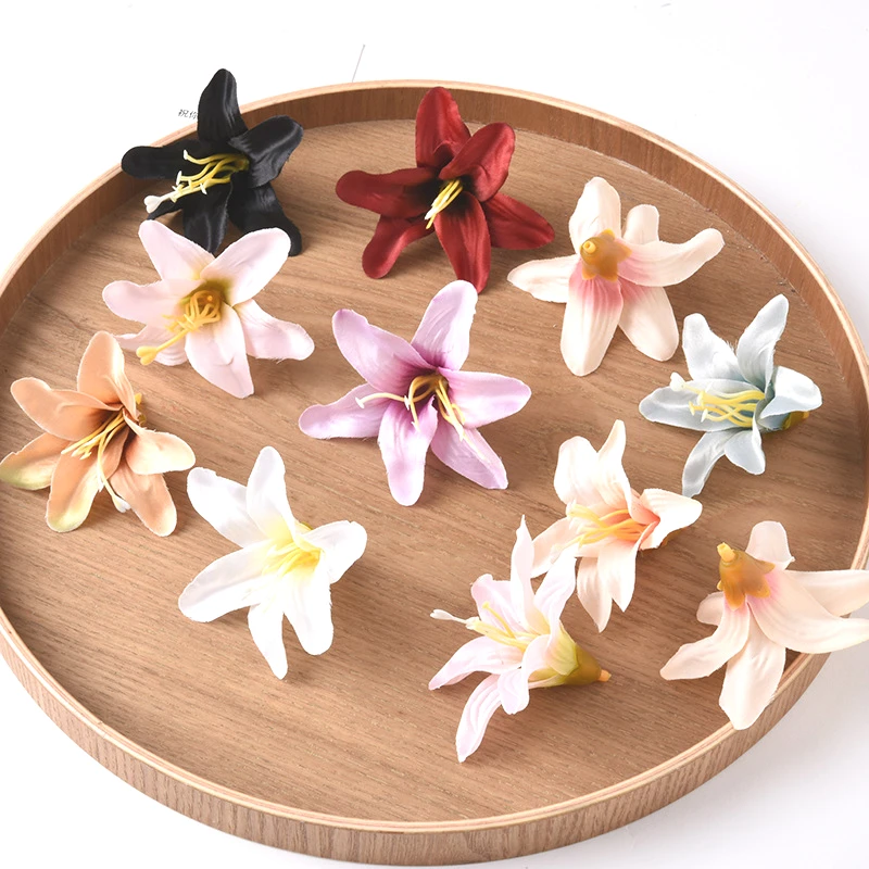 10/20/50Pc 7cm High-End Artificial Flower Silk Simulation Flower Head Home Decor Wedding Decoration DIY Handmade Flower Wreath